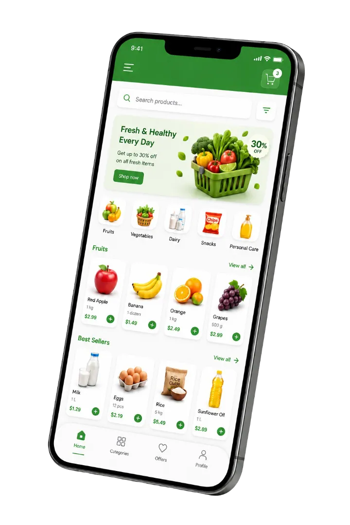 AdMart mobile app preview
